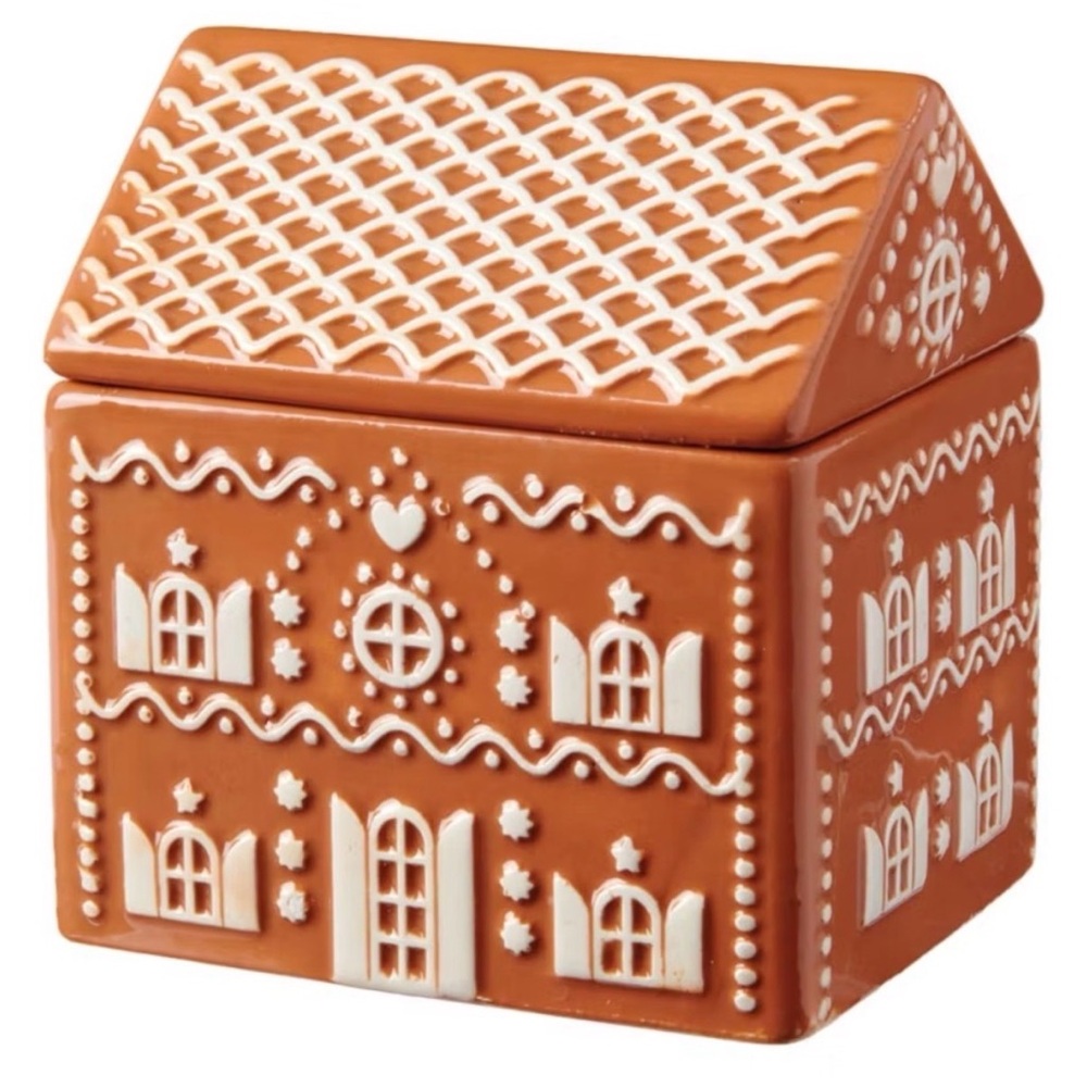 Gingerbread House Ceramic Candle